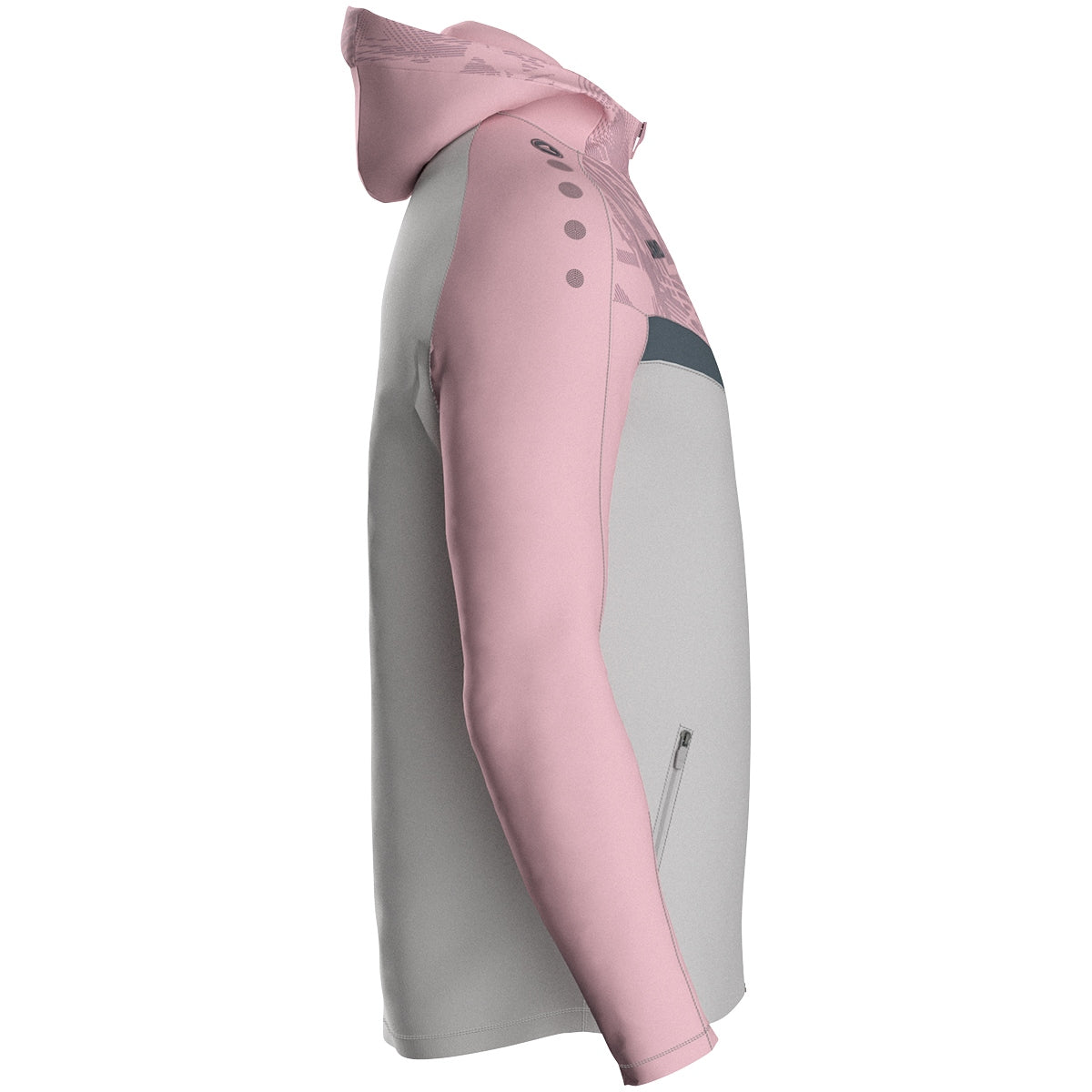 JAKO Kapuzenjacke Iconic (soft grey/dusky pink/anthra light)