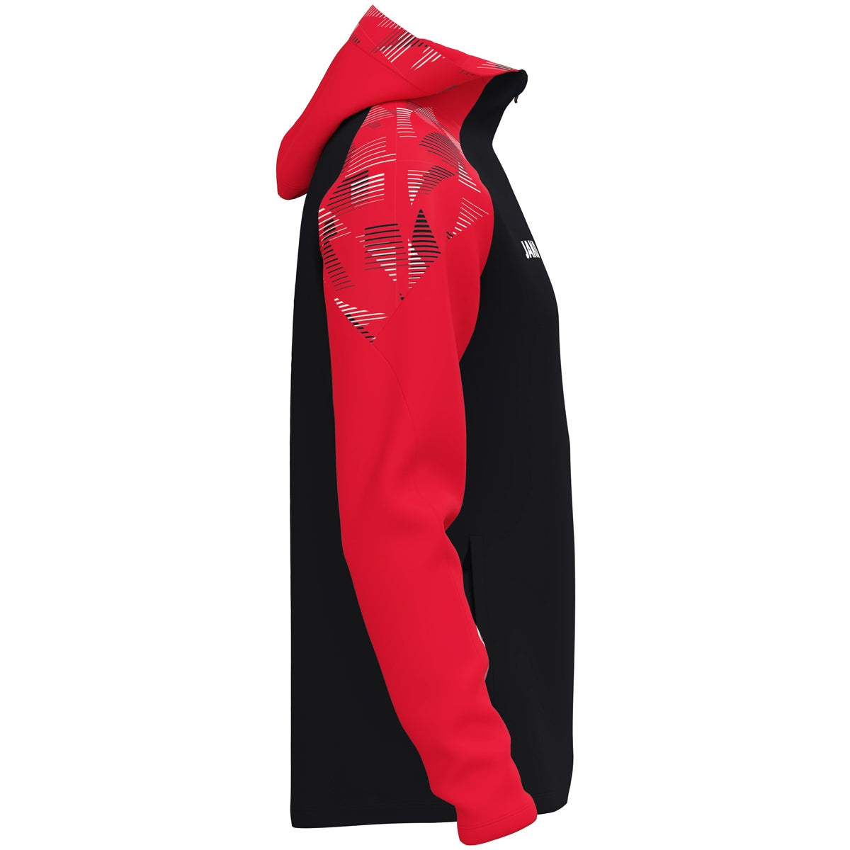 JAKO Kapuzenjacke Sonic (schwarz/rot)