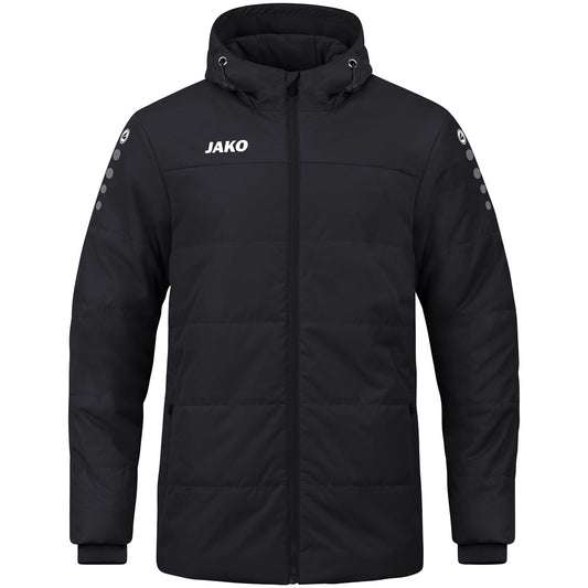 JAKO Coachjacke Team mit Kapuze Unisex Schwarz