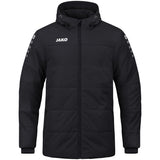 JAKO Coachjacke Team mit Kapuze Unisex Schwarz