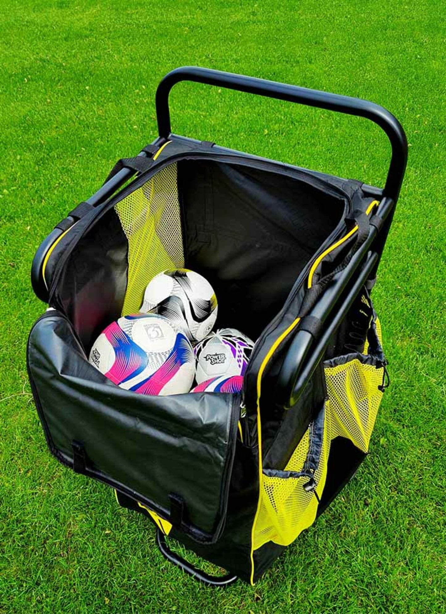 Powershot Der ultimative Gerätewagen-Fußball Schwarz Gelb