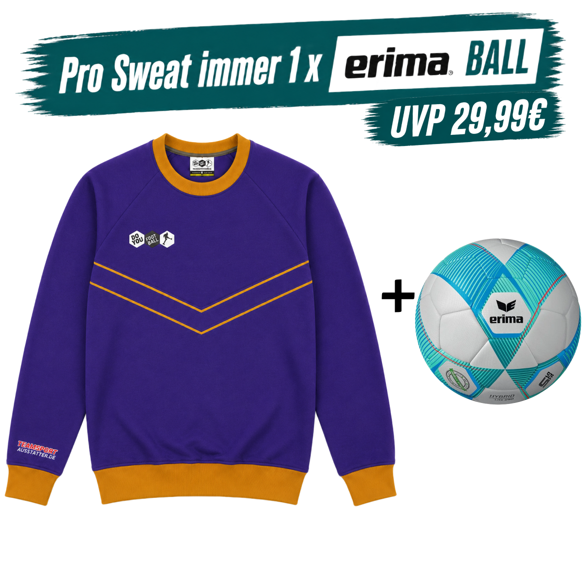 DYF Sweatshirt Blau × ERIMA 290 HYBRID Lite 5