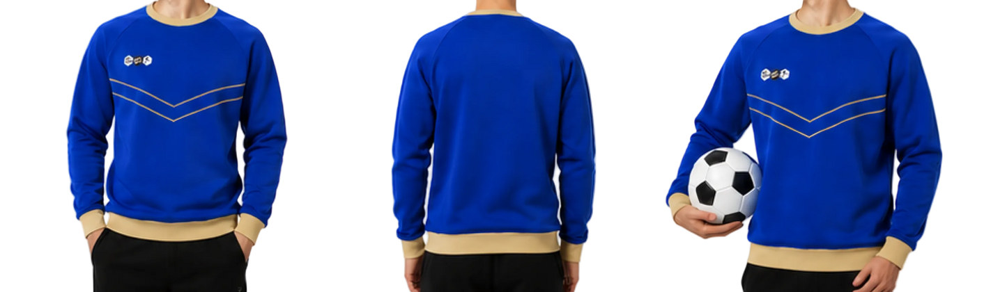 DYF Sweatshirt Blau × JAKO Match 3.0 Gr. 5 420gr