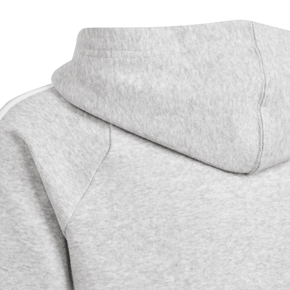 ADIDAS Tiro 24 Kids Sweat Hoodie (medium grey heather/white) - Detail View 3