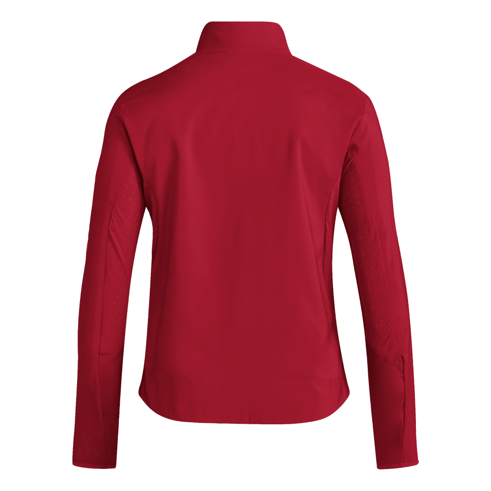 ADIDAS Adizero Essentials Laufjacke Damen (team power red 2) - Back View