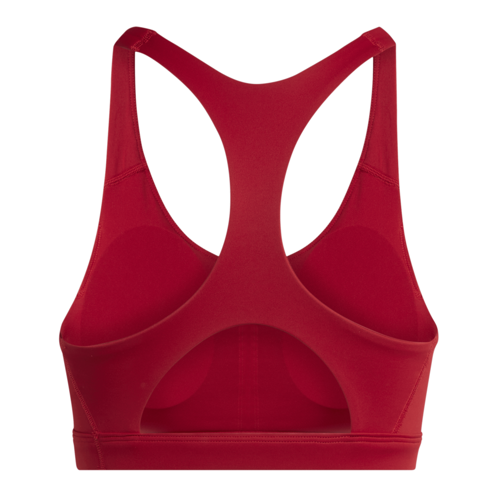 ADIDAS Adizero Essentials Run Medium-Support Sport-Bh Damen (team power red 2) - Back Center View