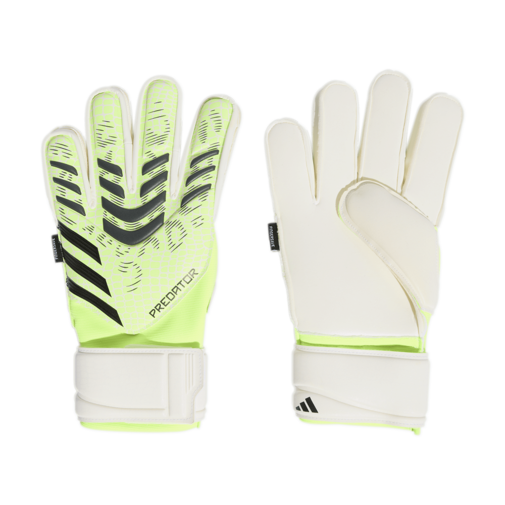 ADIDAS Predator Match Fingersave Torwarthandschuhe (lucid lemon/white/black) - Front Center View