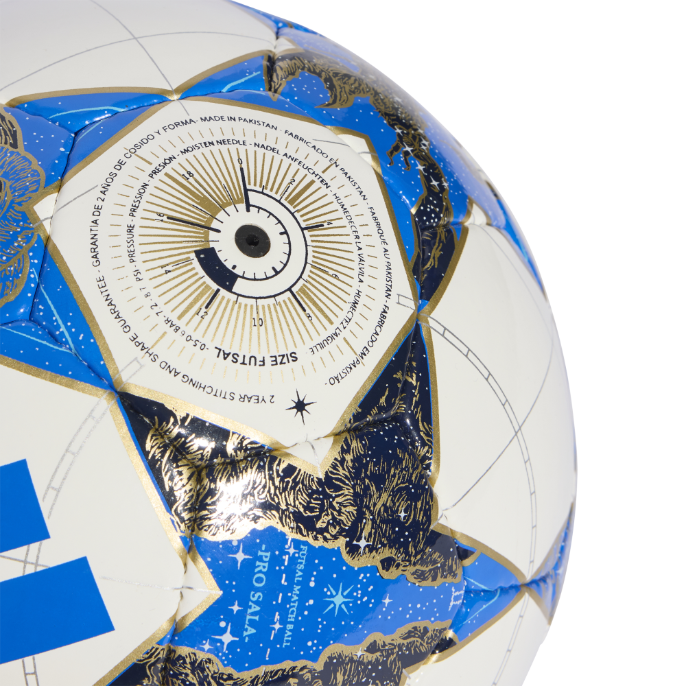ADIDAS Ucl Pro Sala 25/26 League Stage Ball (white/dark blue/PANTONE/gold met.) - Detail View 2