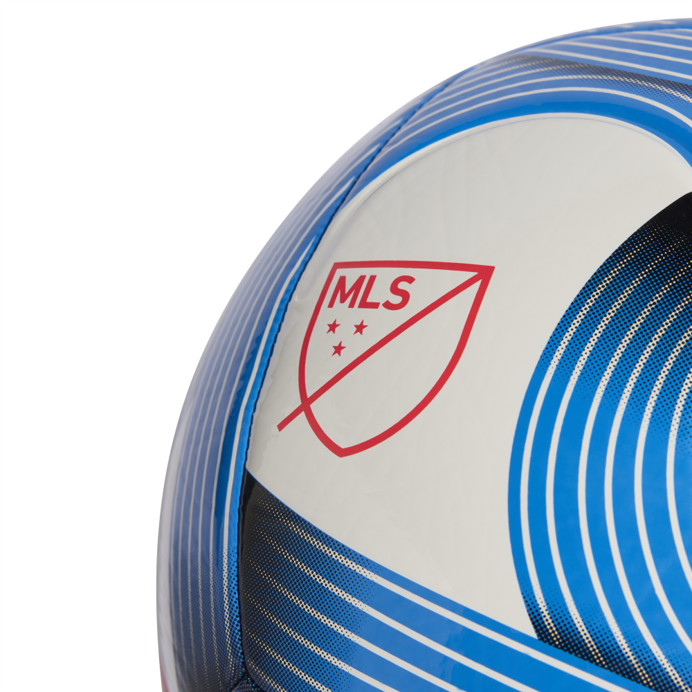 ADIDAS 2026 Major League Soccer Club Ball (white/glory blue/lucid red) - Detail View 2