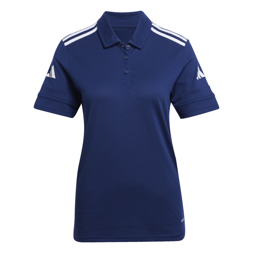 ADIDAS Squadra25 Cotton Poloshirt Damen (team navy blue 2/white) - Front Center View