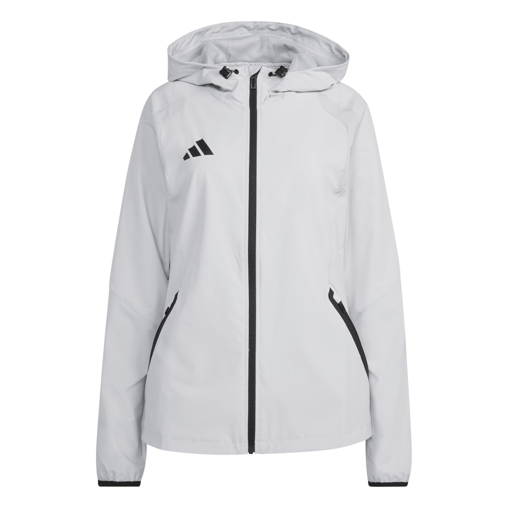 ADIDAS Tiro Travel Windbreaker Damen (team light grey/black) - Front Center View