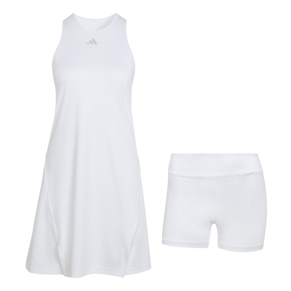ADIDAS Club Dress Lng Damen (white) - Front Center View