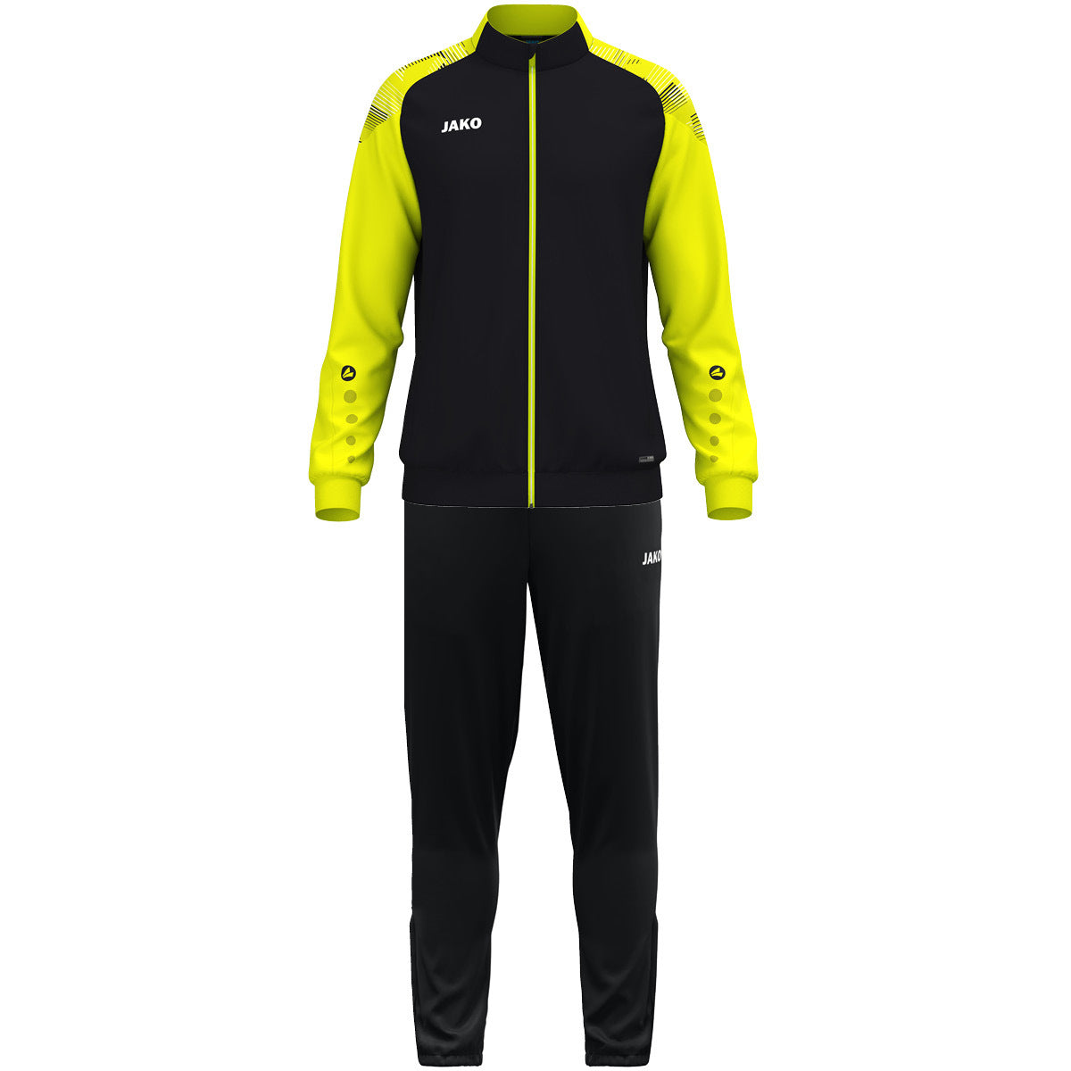 JAKO Polyesteranzug Sonic (schwarz/neongelb)