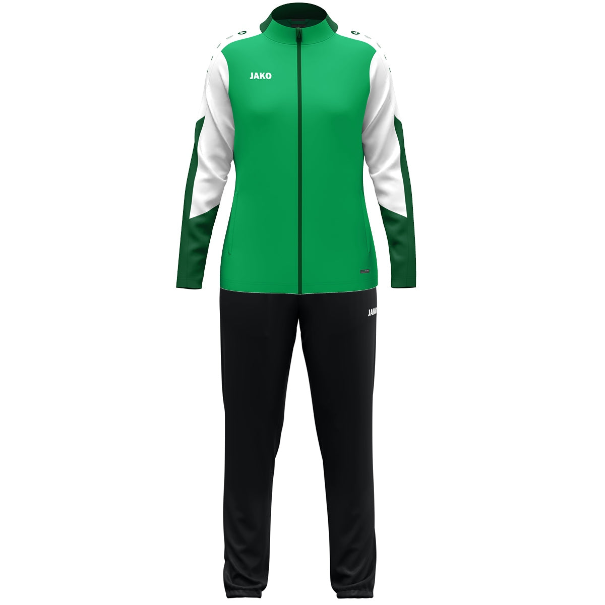 JAKO Polyesteranzug Dynamic Damen (grün/weiß/dunkelgrün)