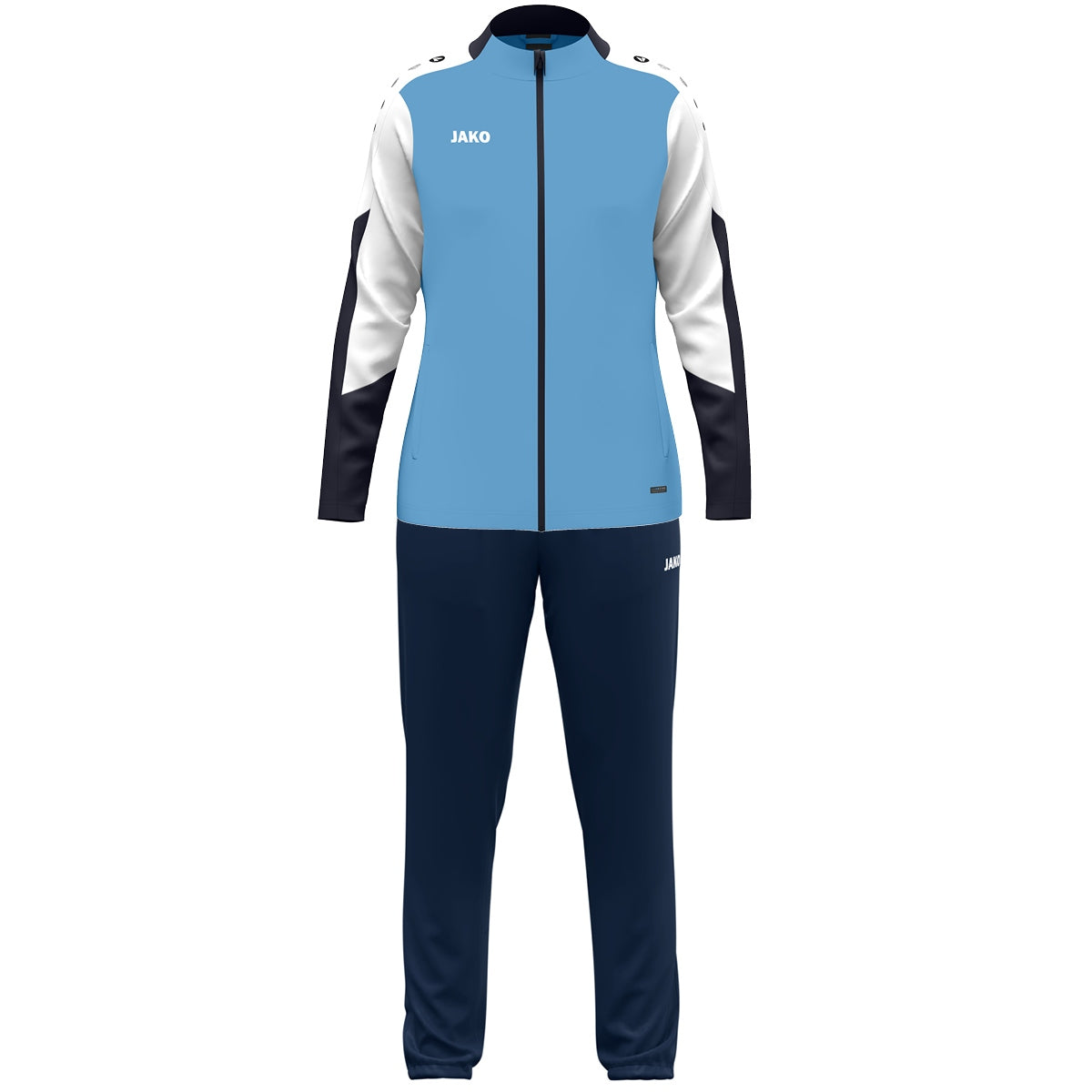 JAKO Polyesteranzug Dynamic Damen (skyblue/weiß/marine)