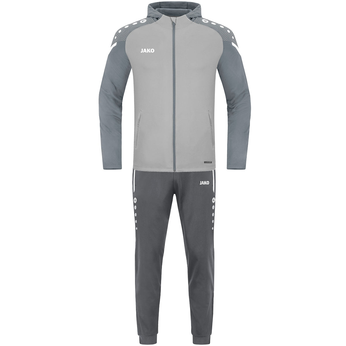 JAKO Trainingsanzug Polyester Performance mit Kapuze Kinder Grau