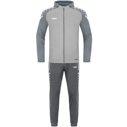 JAKO Trainingsanzug Polyester Performance mit Kapuze Unisex Grau