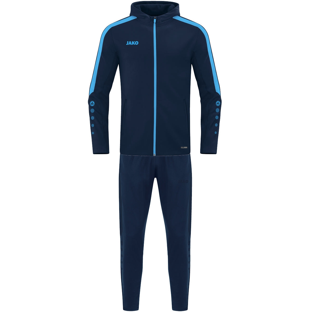 JAKO Trainingsanzug Polyester Power mit Kapuze Damen Blau