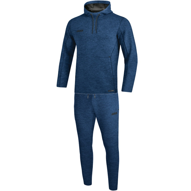 JAKO Jogginganzug Premium Basics mit Kapuzensweat Damen Blau