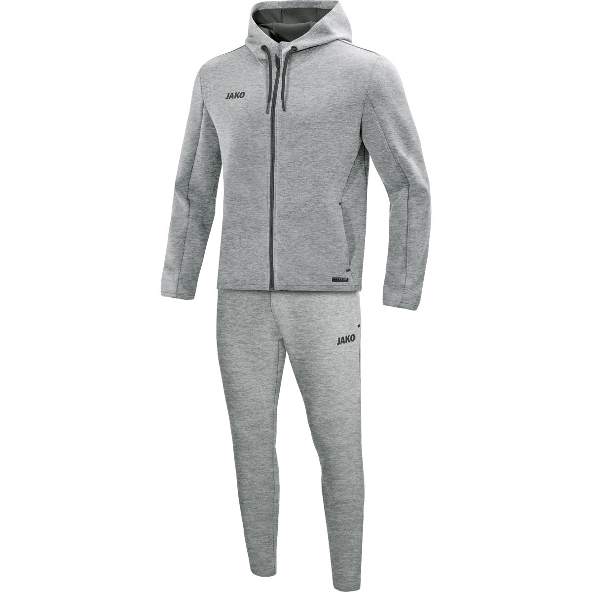 JAKO Jogginganzug Premium Basics mit Kapuze Unisex Grau