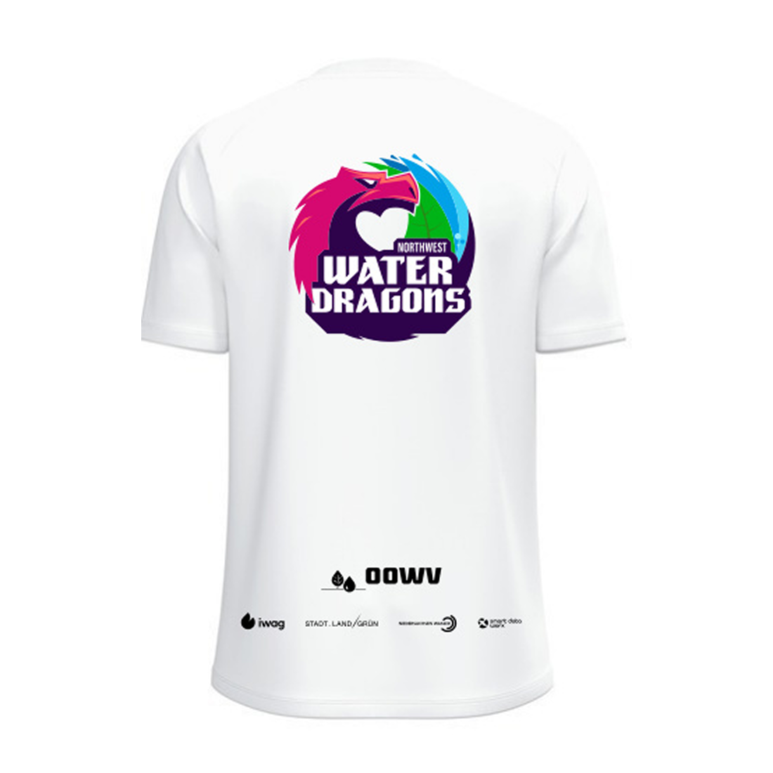 OOWV T-Shirt One Cotton Unisex Weiß (6101-000, Monogram:Schwarz)