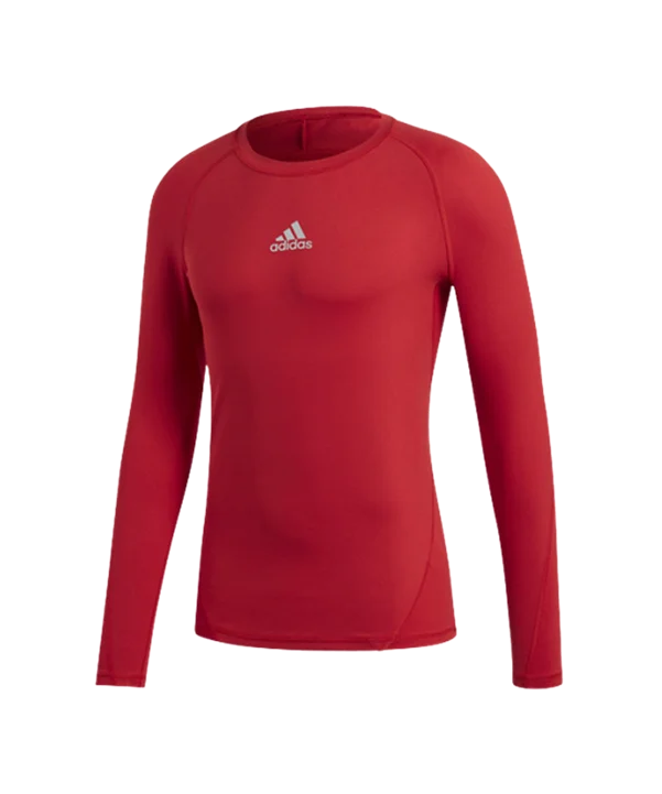 ADIDAS Alphaskin Shirt langarm Rot