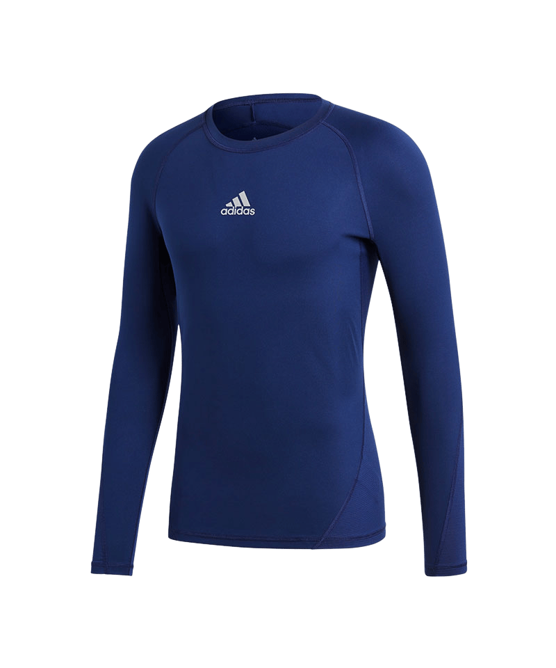 ADIDAS Alphaskin Sport Shirt Longsleeve Dunkelblau