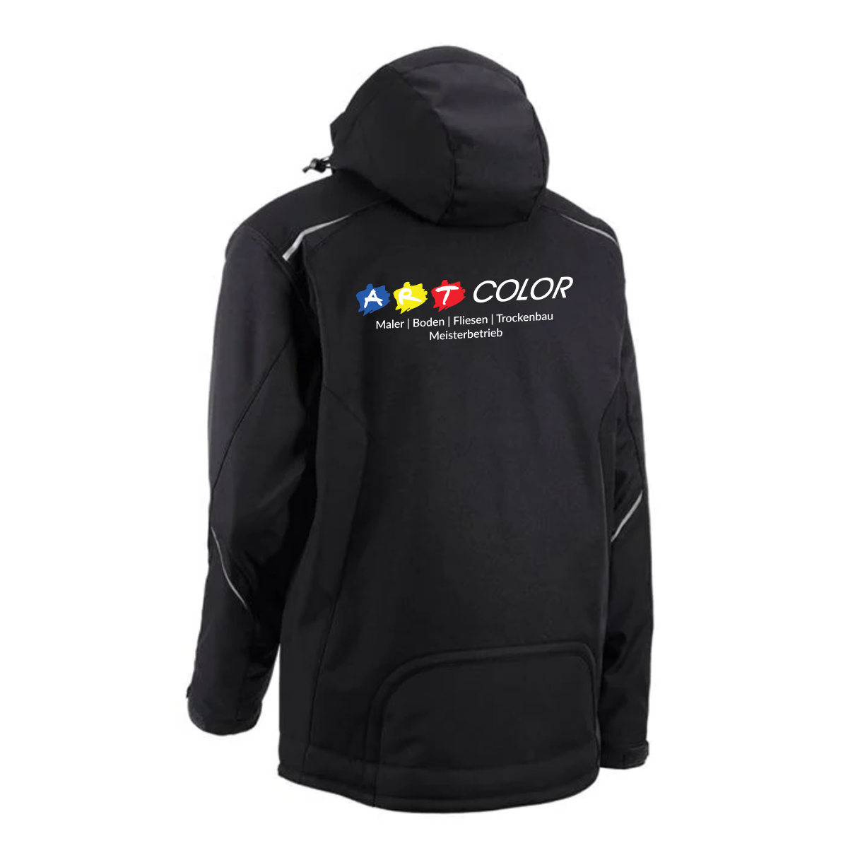 Art Color Softshelljacke Unisex Schwarz