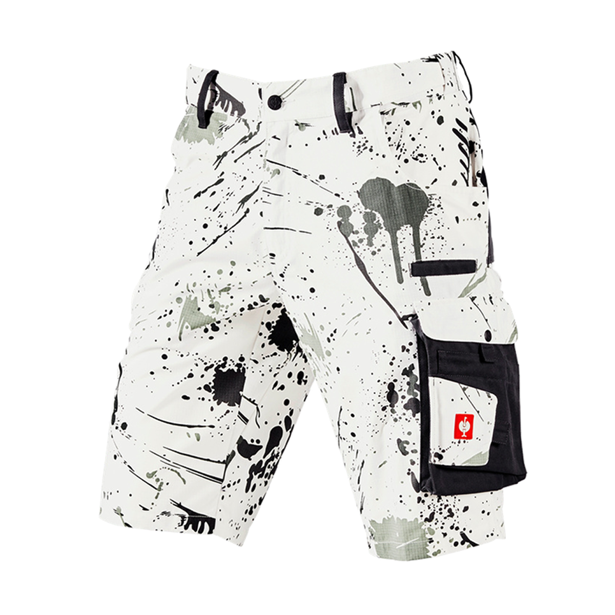 Art Color Shorts Unisex Weiß
