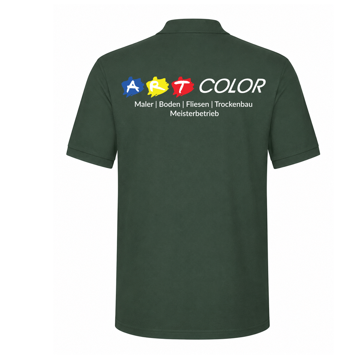 Art Color Poloshirt Unisex Grün