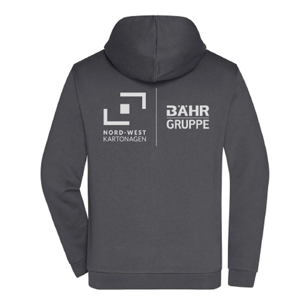 NWK Hoodie Zipper Herren Graphit Grau