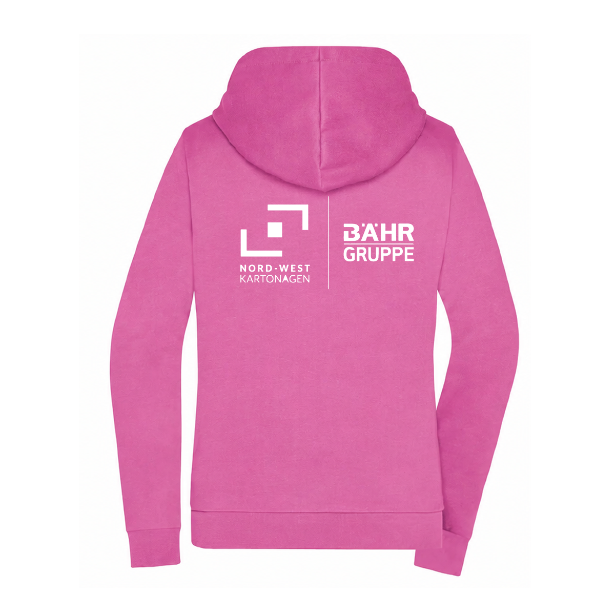 NWK Hoodie Zipper Damen Pink