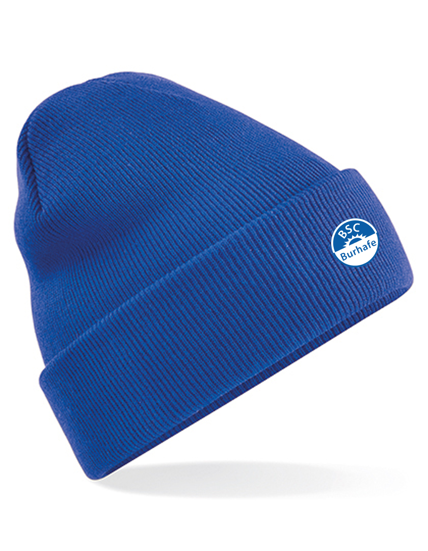 BSC Burhafe Fan - Beanie Strick blaumit logo