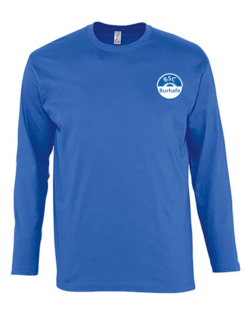 BSC Burhafe Fan - Longsleeve Herren blaumit logo