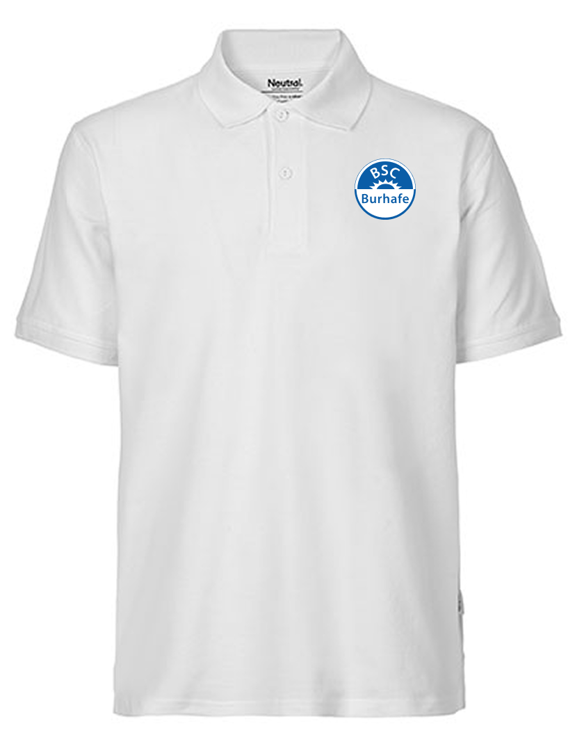 BSC Burhafe Fan - Poloshirt Fairtrade Herren weiß