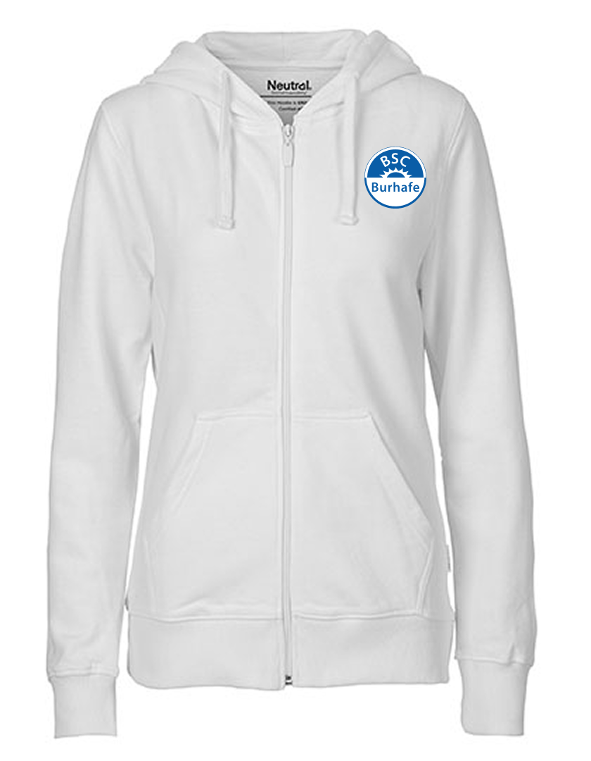 BSC Burhafe Fan - Sweatjacke Fairtrade Damen weiß