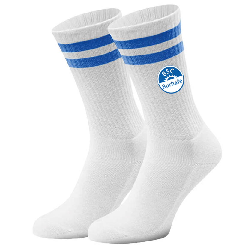 BSC Burhafe Fan - Sportsocken weiß-blau