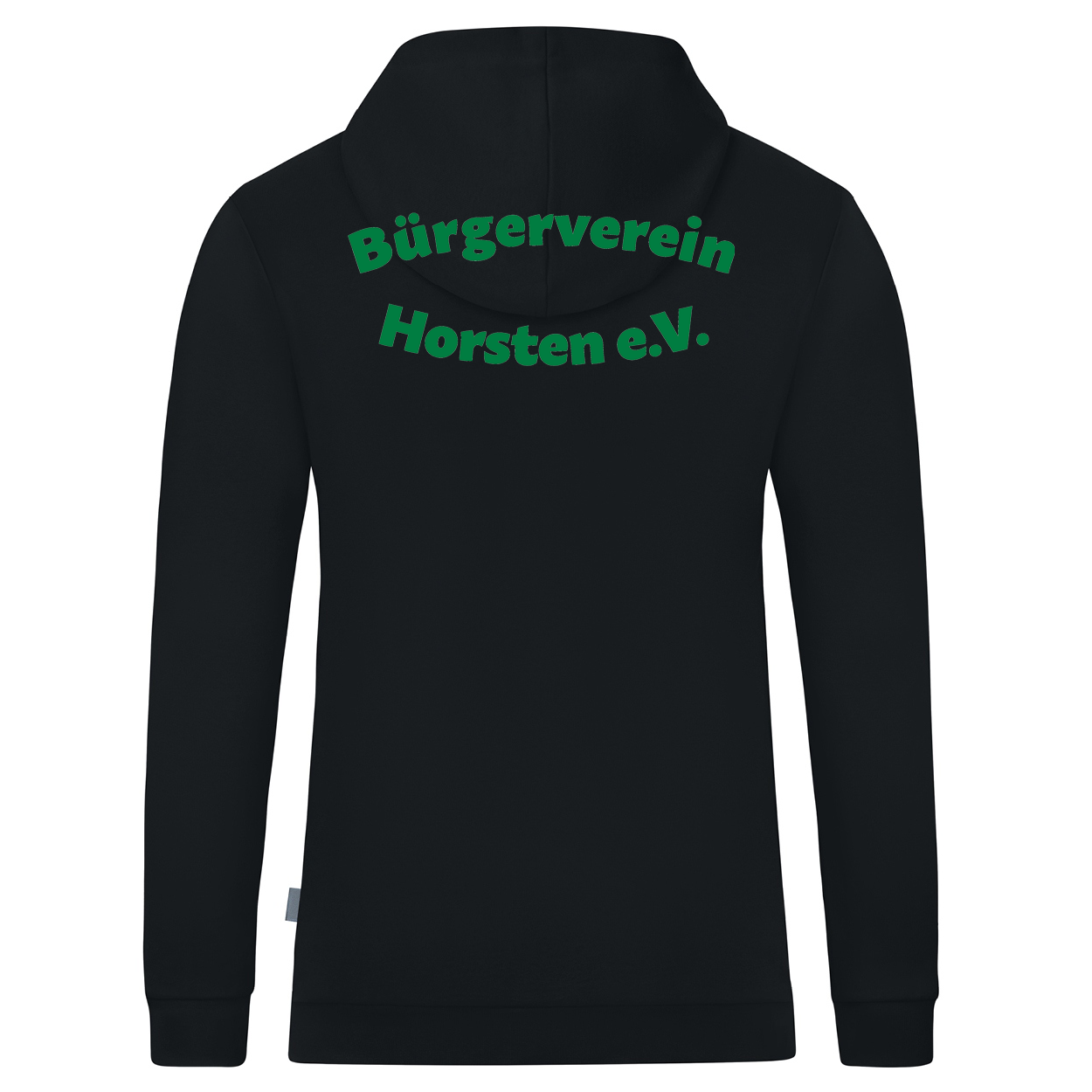 Bürgerverein Horsten Kapuzensweat Organic Schwarz Druck