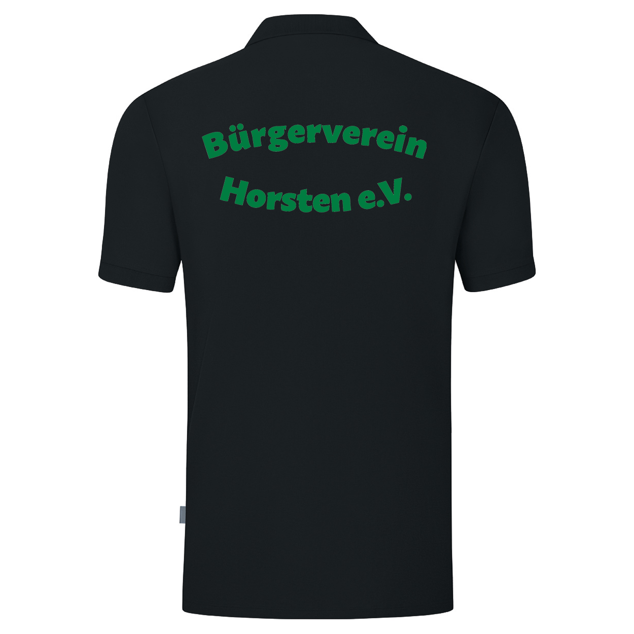 Bürgerverein Horsten Polo Doubletex Schwarz Druck