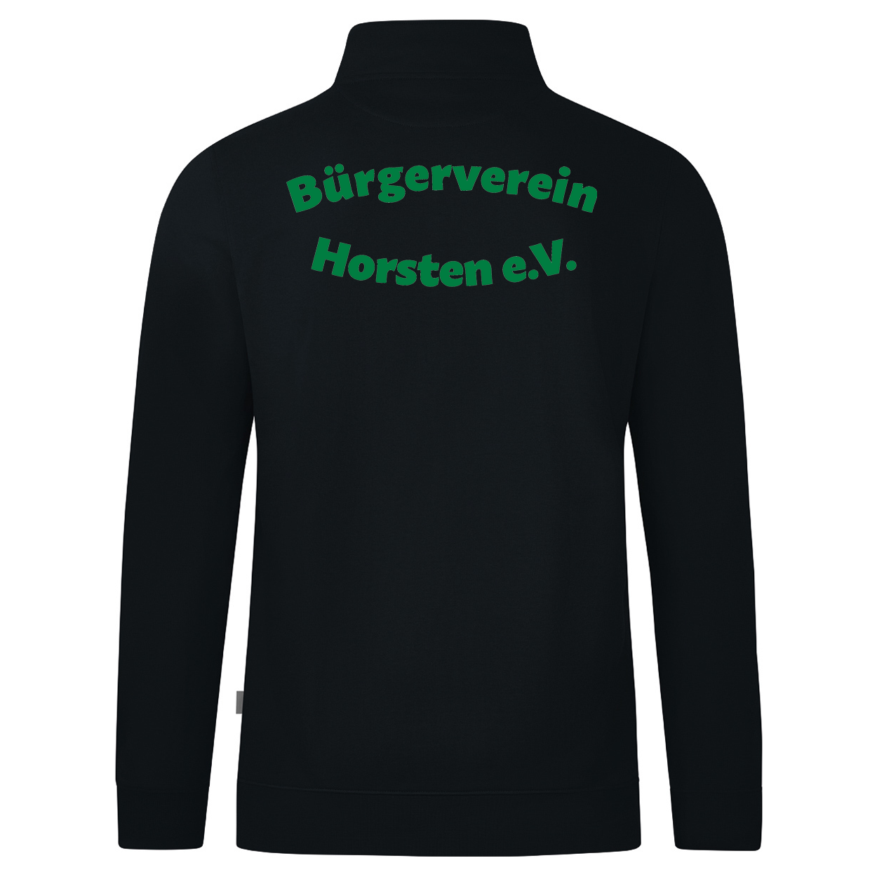 Bürgerverein Horsten Sweatjacke Doubletex Schwarz Druck