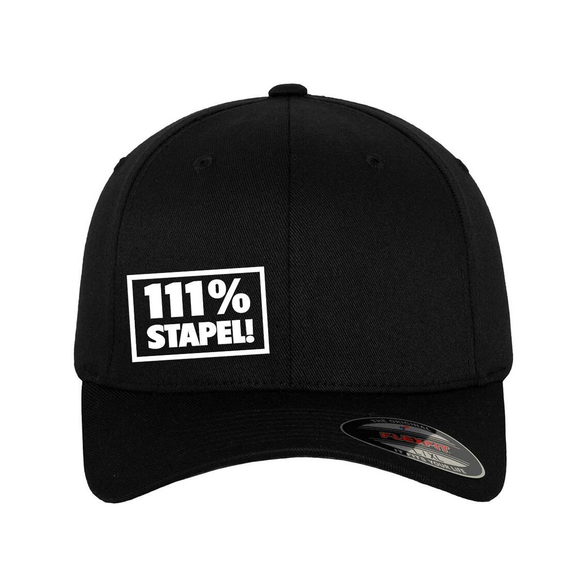 BV Stapel 6-Panel-Cap "111%" schwarz