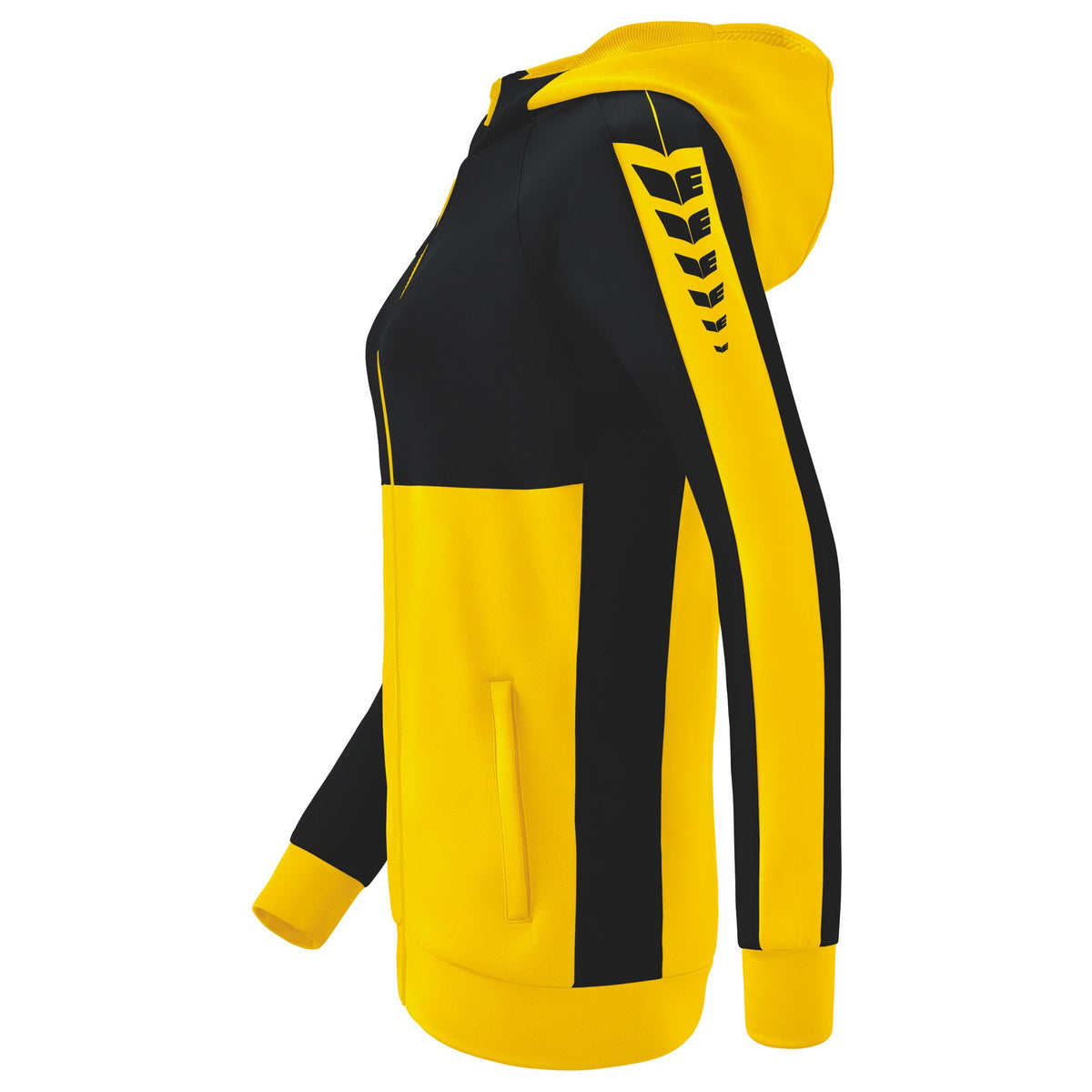 ERIMA Six Wings Trainingsjacke mit Kapuze Damen (gelb/schwarz)
