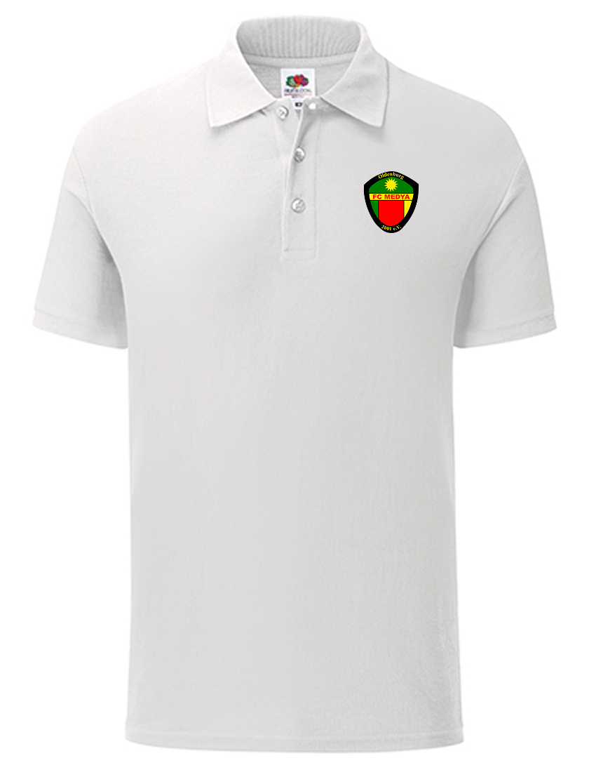 FC Medya Fan - Poloshirt Herren weiß