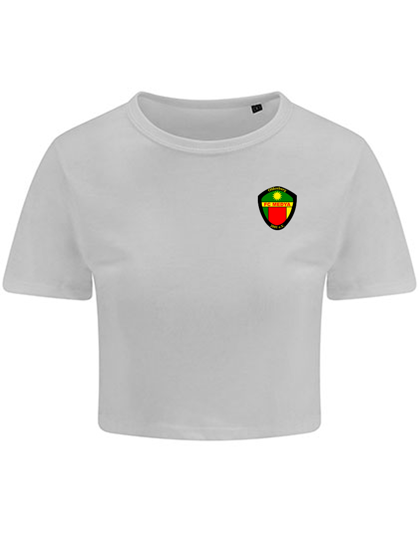 FC Medya Fan - T-Shirt Crop Damen weiß