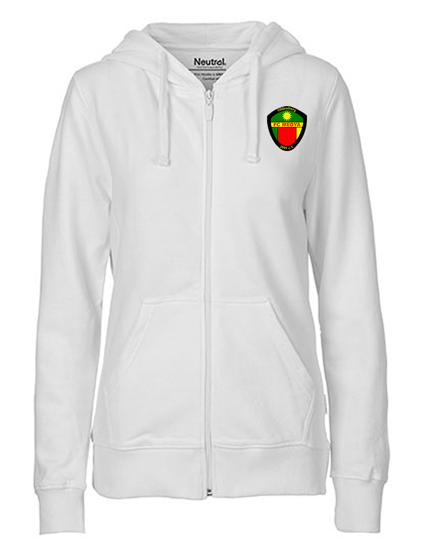 FC Medya Fan - Sweatjacke Fairtrade Damen weiß
