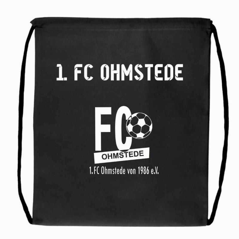 1. FC Ohmstede Fan Turnbeutel Schwarz