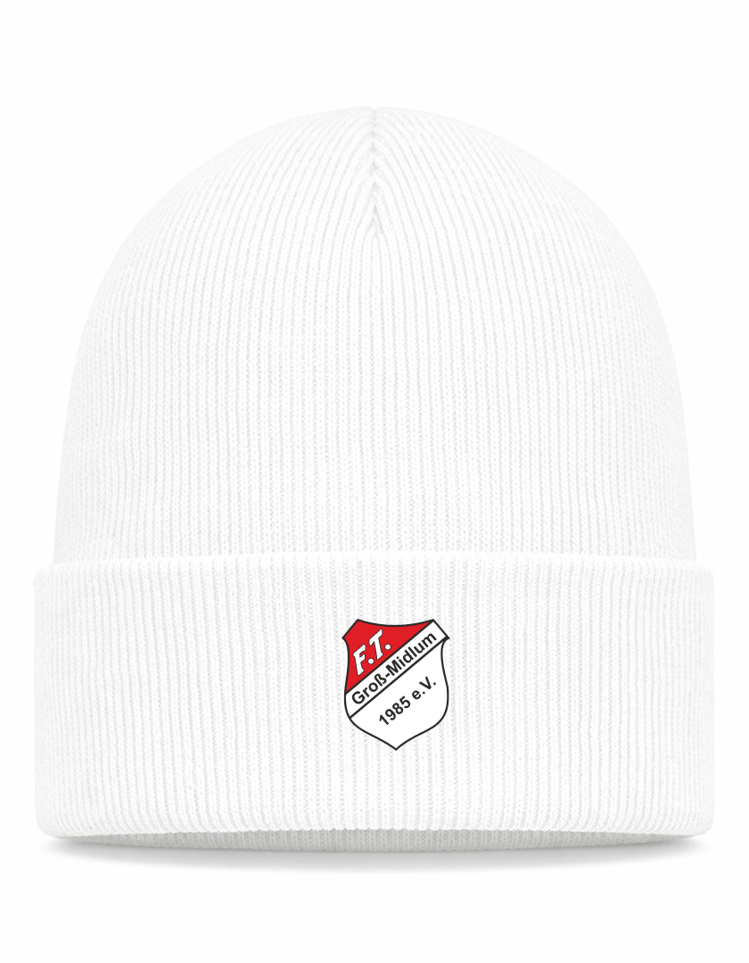 FT Groß-Midlum Fan - Beanie Strick weiß