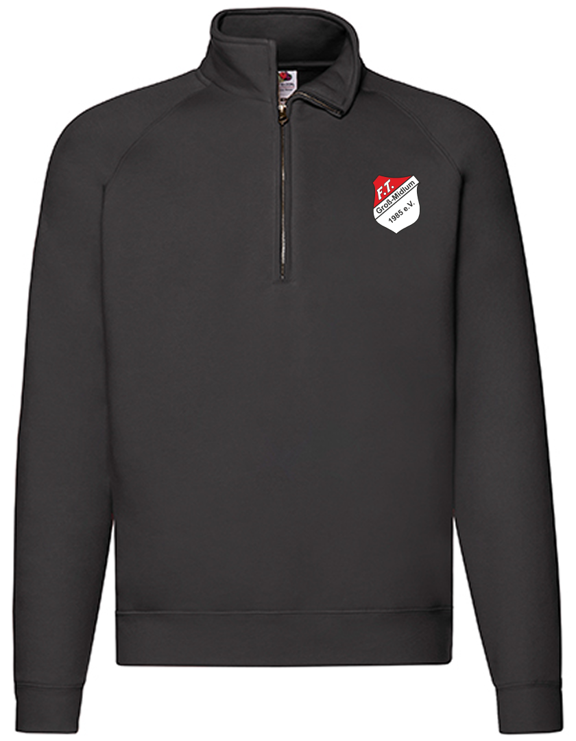 FT Groß-Midlum Fan - Half Zip Sweat Herren schwarz