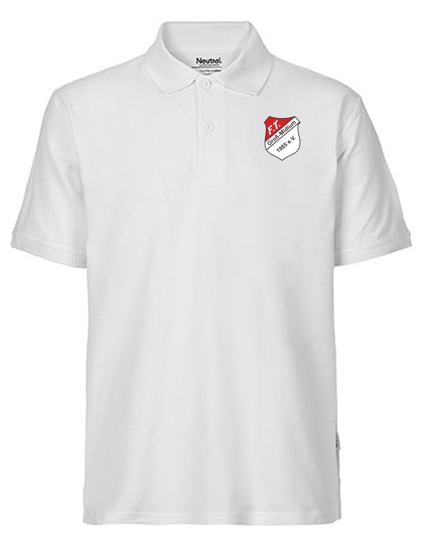 FT Groß-Midlum Fan - Poloshirt Fairtrade Herren weiß