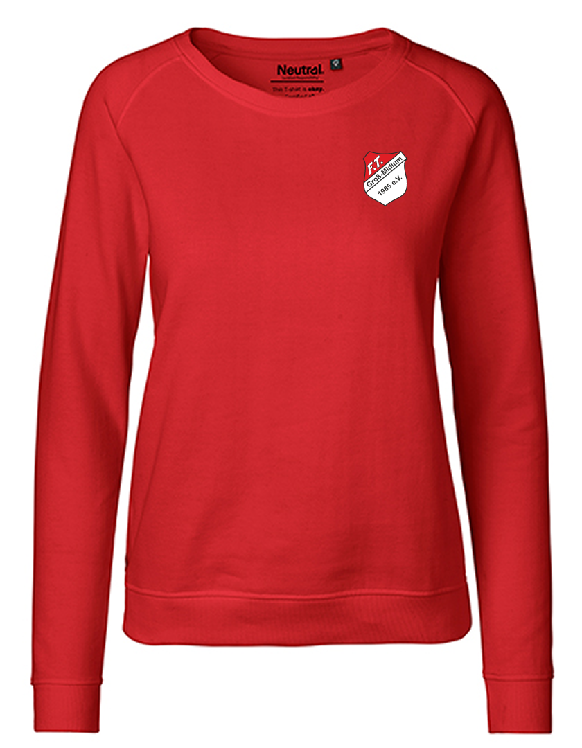 FT Groß-Midlum Fan - Sweatshirt Fairtrade Damen rot